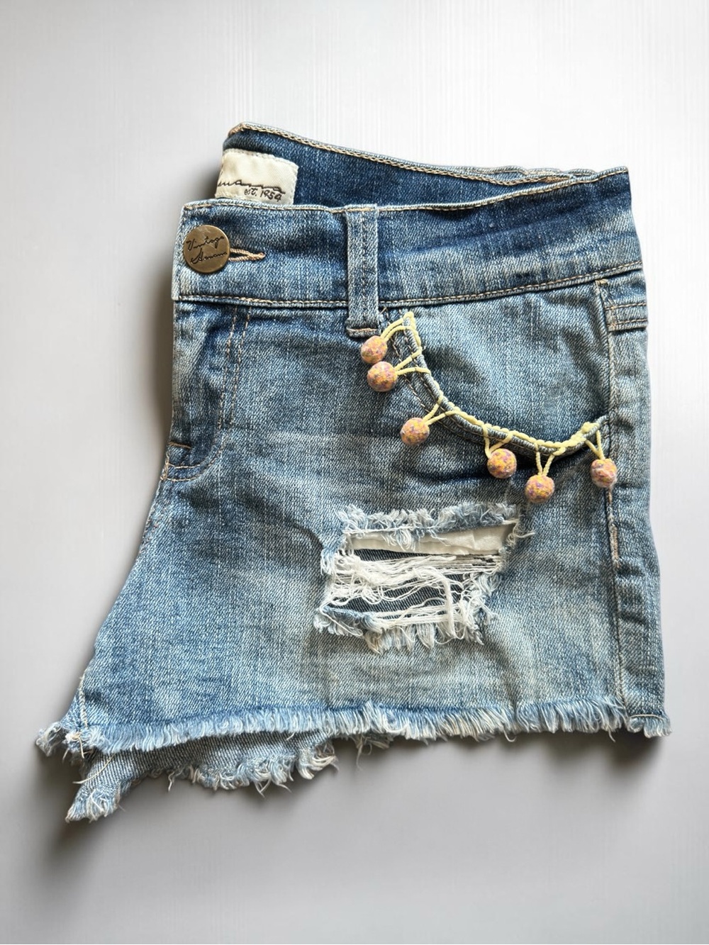 Vintage Havana | Distressed Denim shorts size 27 Stretchy